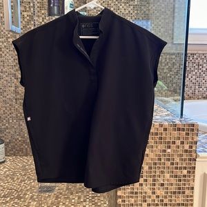 Figs Rafaela scrub top, XS, black